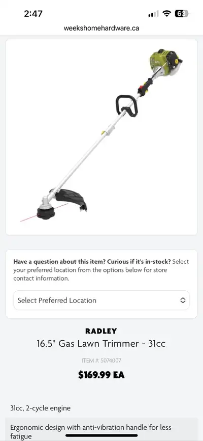 Radley Weed Wacker, View more