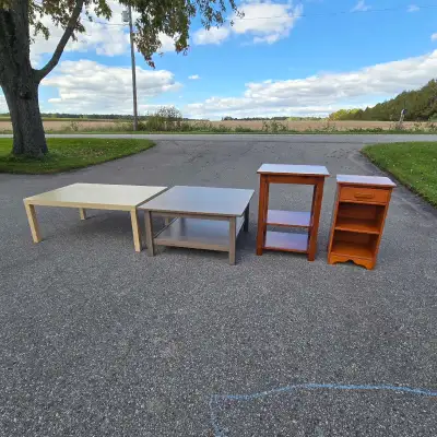 Pair Ikea Coffee Tables & Side Tables incl Vilas, View more