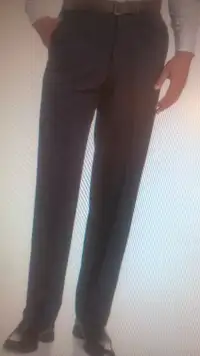 Haggar Men's Cool 18 Pant Navy Size 42 x 30