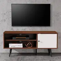 brand new! Walnut color TV cabinet-43 inches-white door
