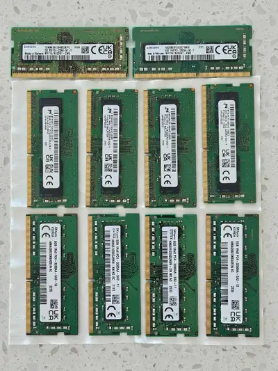 32GB Laptop RAM DDR4 (16+16) 8GB sticks available too, View more