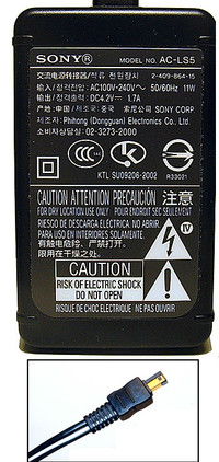 SONY AC-LS5 AC Power Adapter for Various Sony CyberShot Cameras