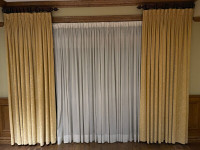 CURTAINS & CURTAIN RODS-EXCELLENT PRICE!!!!