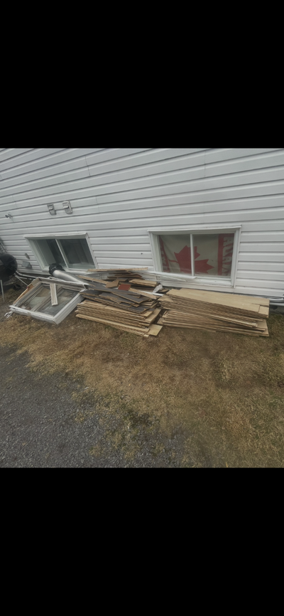 Reno waste ( can take all ) The flooring was exposed to rain ( and smoke )…must take all flooring Co...