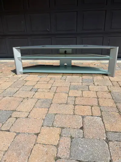 TV stand for sale Glass shelves