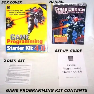VINTAGE - GAME PROGRAMMING STARTER KIT, like new, up to XP, View more