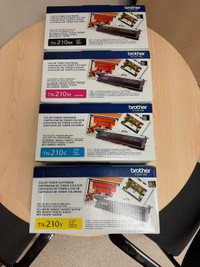 TN-210 toner for brother printers, all three colors + black
