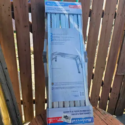 This Mastercraft aluminum work platform provides a sturdy and convenient surface for any job, with a...