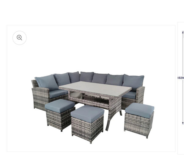 Patio dining set 6 pcs in Patio & Garden Furniture in City of Toronto
