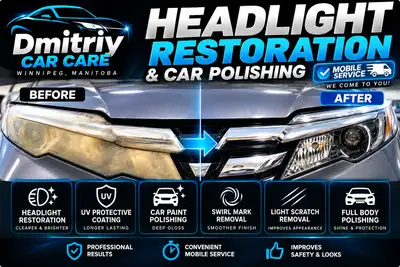 Mobile Headlight Restoration & Car Polishing, View more