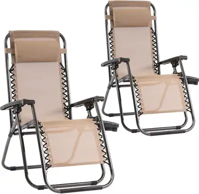 Zero Gravity Chair Patio Chairs Outdoor Chairs Folding Chairs Outdoor Anti Gravity Chair Lounge Recl...