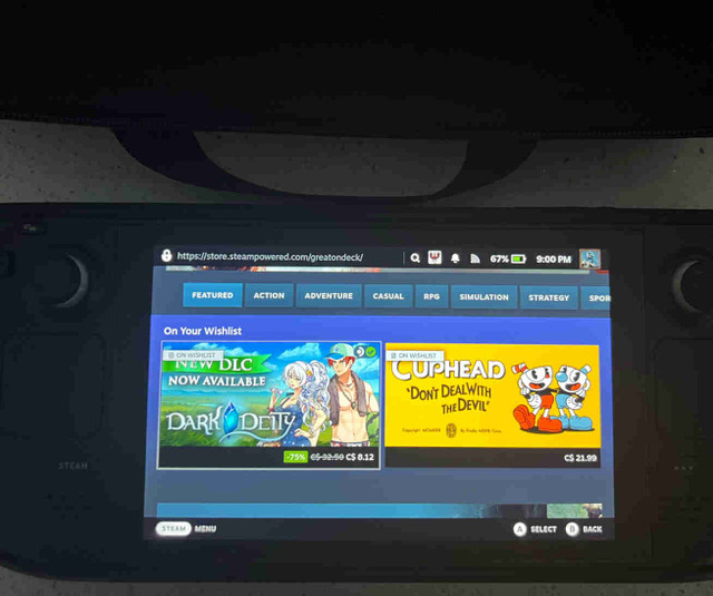 Steam Deck 64GB Used for about 20 hours | Other | Edmonton | Kijiji