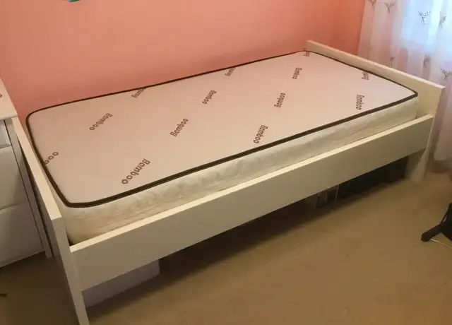 IKEA Twin bed frame with mattress63782599589763121