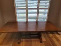 Solid wood table