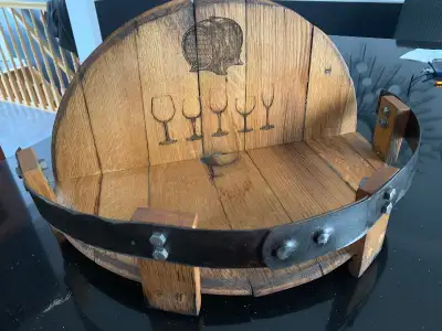 Oak Barrel Wine Shelf, View more