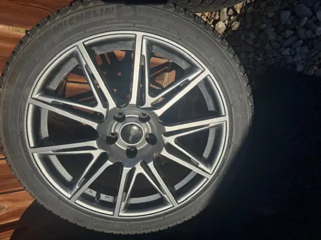 Fast Rims 5 x 114.3 with Michelin X-Ice 245/40/19 Winter Tires in Tires & Rims in Lethbridge - Image 4