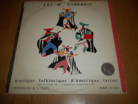 Vintage vinyl 33 1/3  tours-Les 4 Cuaranis-prix folklore 1953