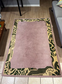 VINTAGE 7’ by 5’ HAND TUFTED AREA RUG (READ FULL DESCRIPTION)