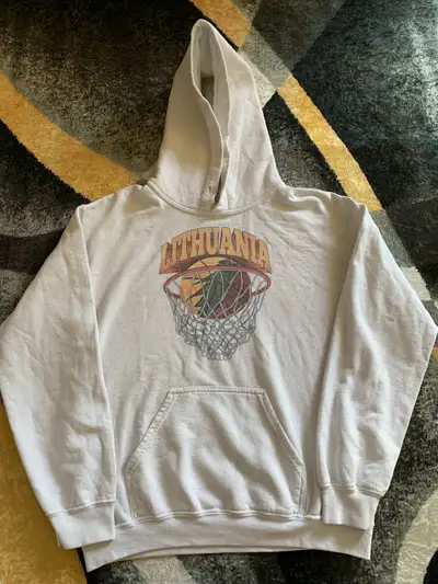 Grateful Dead Lithuania Hoodie Basketball No Tag, Fits Size Small, Please Check Measurements Fair Co...