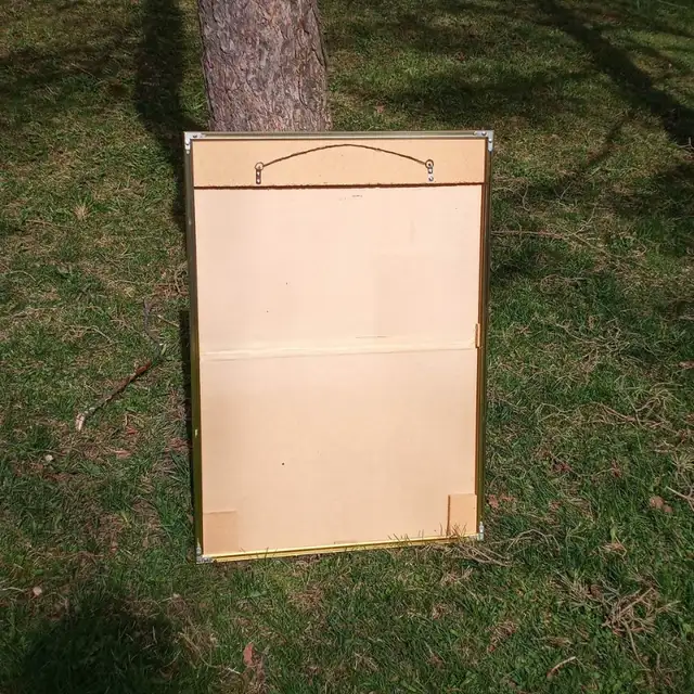 Vintage Smoked Glass Calla Lily Wall Mount Mirror by R. Parret! in Home Décor & Accents in London - Image 8