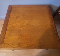 Table basse 18 1/4x31x31 en chêne