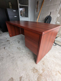 Executive bowfront straight desk 