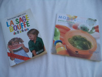 2 livres:  purée pour bébé et nourriture pour jeunes enfants