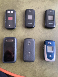 Various Flip Phones