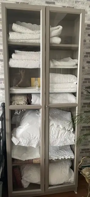 Two Grey IKEA Bookshelves, View more