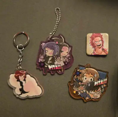 My Hero Academia Pita Gacha Keychains and other charms, View more
