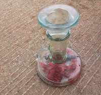 Unique Glass Candlestick Holder