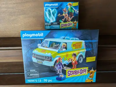 Lot 2 ensembles de Playmobil Scooby-Doo! 70286 et 70287. Neufs, jamais ouverts. Avec ces 2 ensembles...