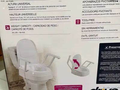 TOILETTE ADAPTÉE POUR OPÉRATION À LA HANCHE, View more