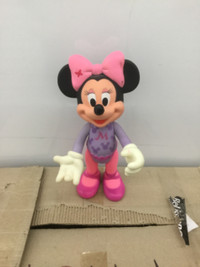Plastic Minnie Mouse in Purple leotard &pink legging shoes bow