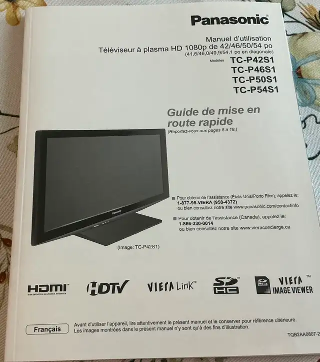 50 inch Panasonic Plasma TV | TVs | Kitchener / Waterloo | Free local ...