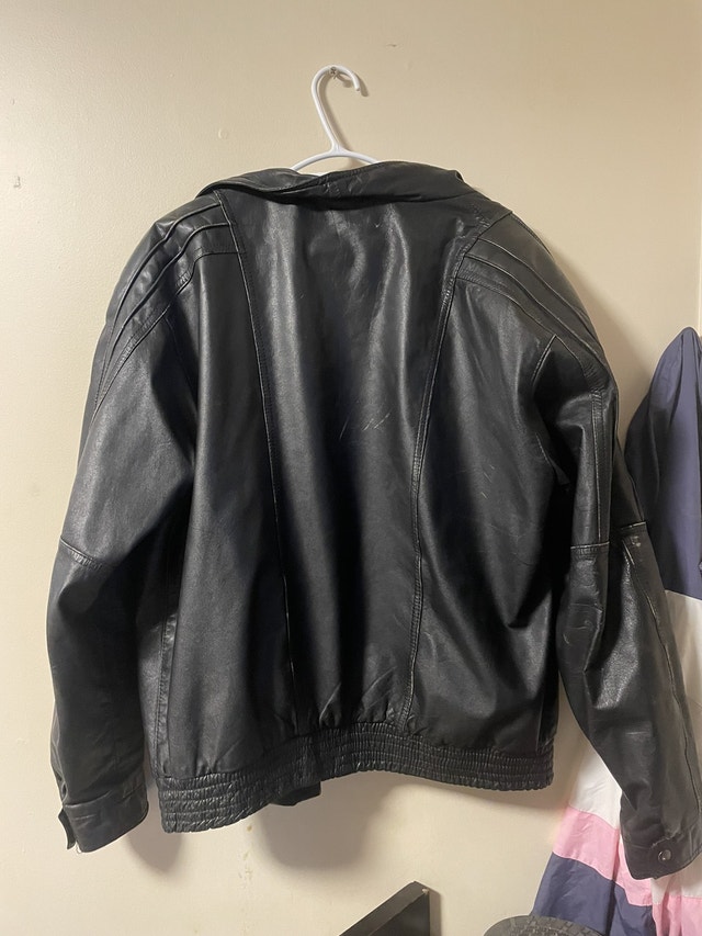 1970’s Vintage Boulevard Club Mens Leather Jacket (Tall Large) Men's