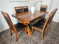 Dining  table set for 6.