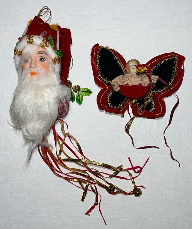 15 Vintage VICTORIAN PORCELAIN DOLL Christmas Tree Ornaments $20 in Holiday, Event & Seasonal in Saskatoon - Image 2