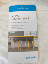 2 Brand new Jamesdar Kurv counter stools