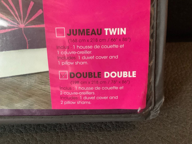 Ensemble de housse de couette pour lit double NEUF dans Literie  à Laval/Rive Nord - Image 3