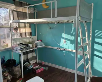IKEA Vitval loft bed. Our little girl has outgrown her room so we’re selling this great space saving...
