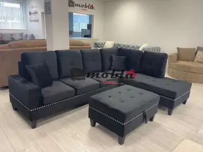 Sale Christmas Discount New Reversible Sectional Sofa Ottoman, View more