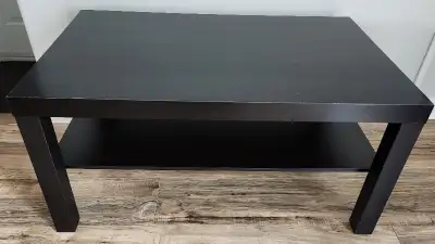 Ikea Dark Brown/Black Coffee Table, View more