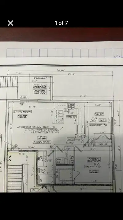 2 bed 1 bath upstairs apartment for rent