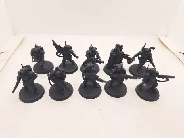 Warhammer 40k kill team imperial guard 10 primed black kasrkin62863284743683128