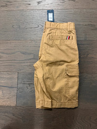 Tommy Hilfiger boys khaki cargo shorts sz 12 NWT retail $55