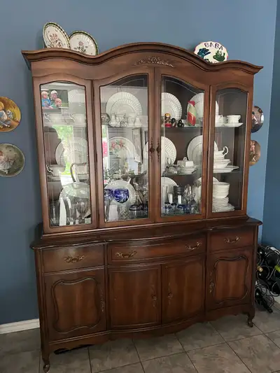 China Cabinet and Hutch, View more