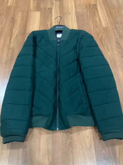 versace quilted chevron wool bomber jacket size 48, View more