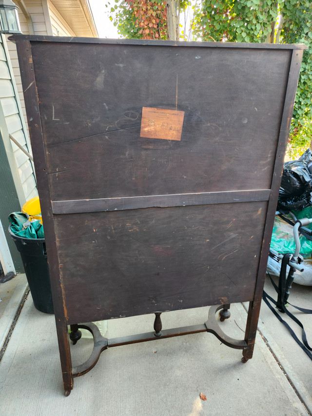 For Sale. Antique China cabinet with glass door. $150. OB in Dressers & Wardrobes in Edmonton - Image 3
