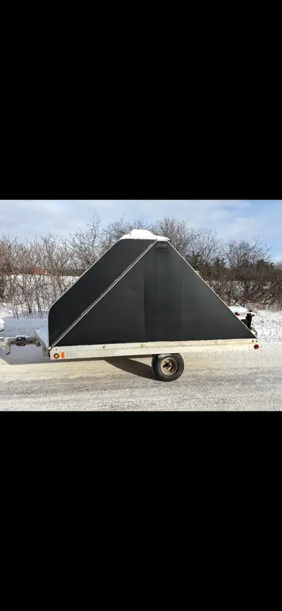 Atv or sled trailer, front clamshell opens, 12’ long